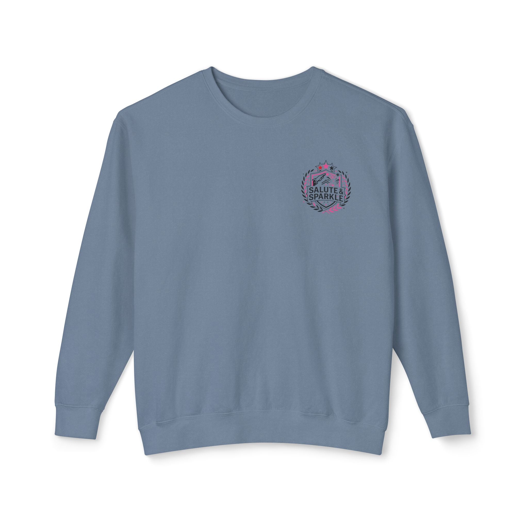 Cheerleader Life Crewneck Sweatshirt — "Eat. Sleep. Cheer. Repeat."