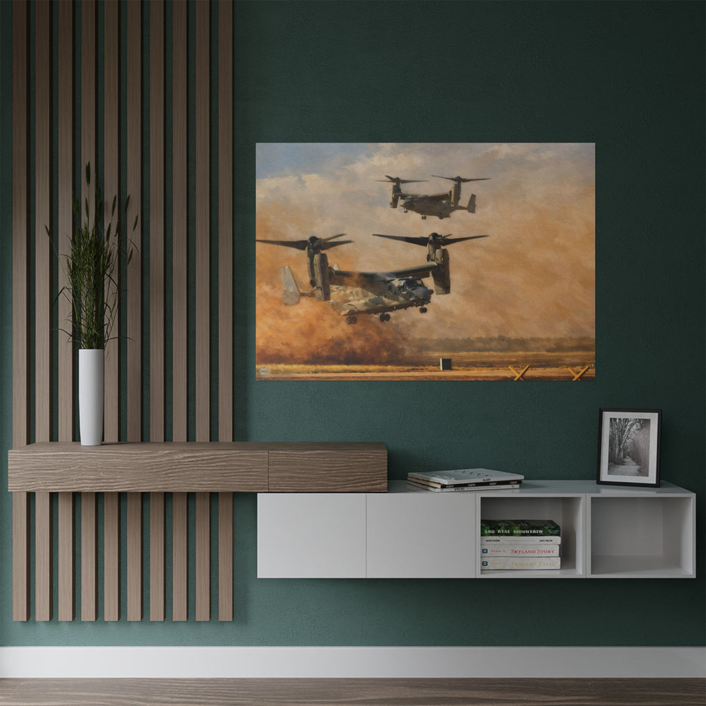 CV-22 Osprey Military Aircraft Satin Poster — Aviation Wall Art Print