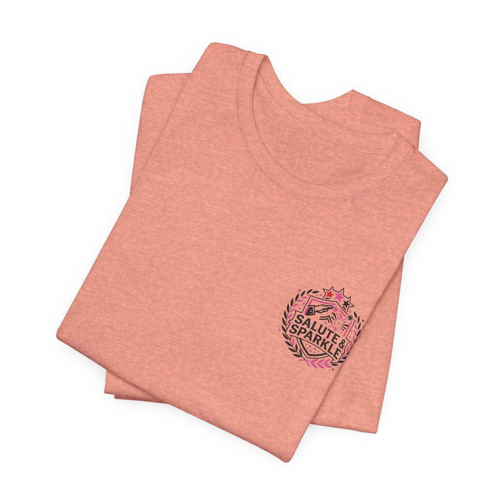 Cheerleader Life Tee — "Eat. Sleep. Cheer. Repeat."