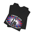 Cheer Dad T-Shirt – “Only the Elite Survive” Patriotic Cheerleading Tee