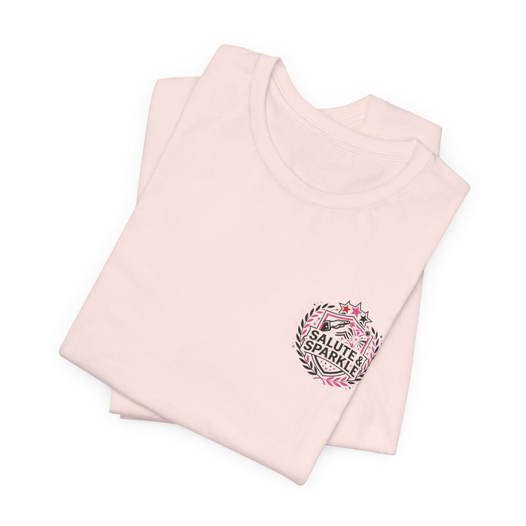 Cheerleader Life Tee — "Eat. Sleep. Cheer. Repeat."