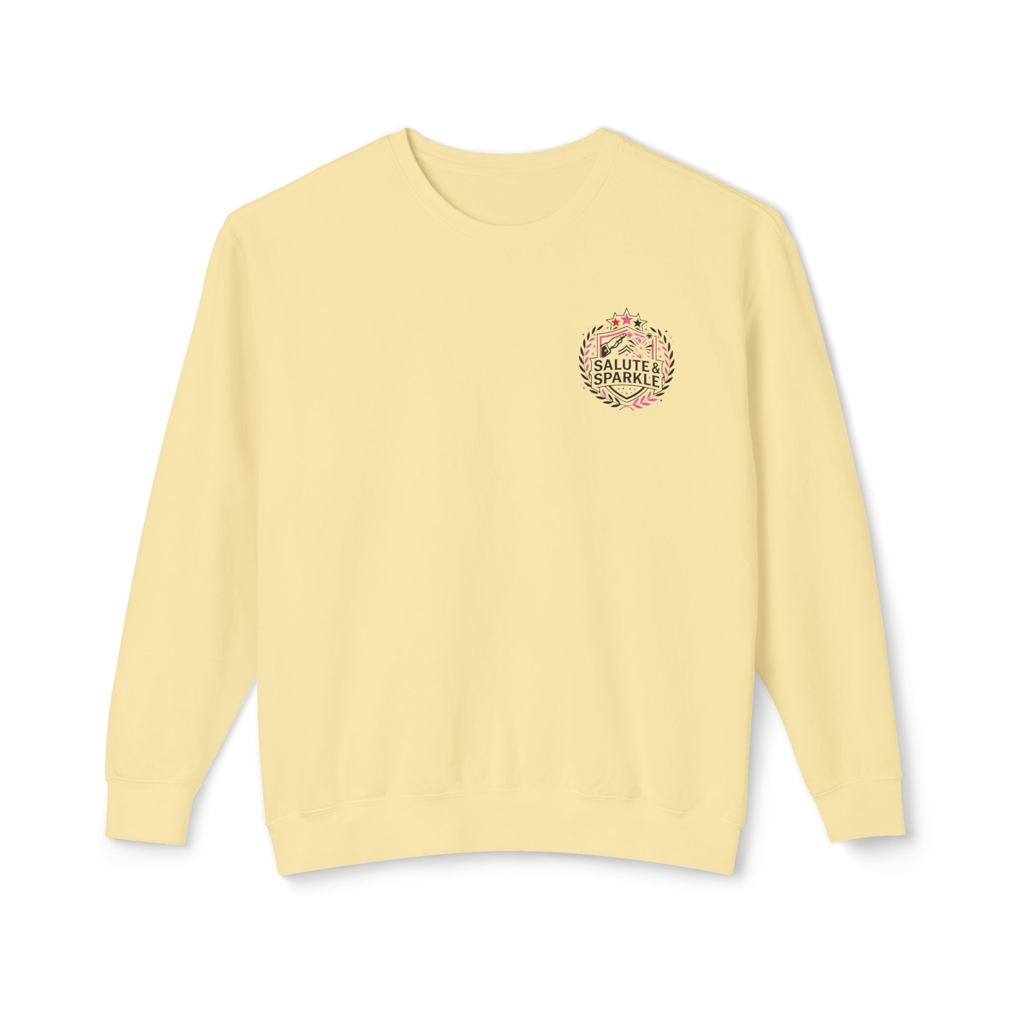 Cheerleader Life Crewneck Sweatshirt — "Eat. Sleep. Cheer. Repeat."