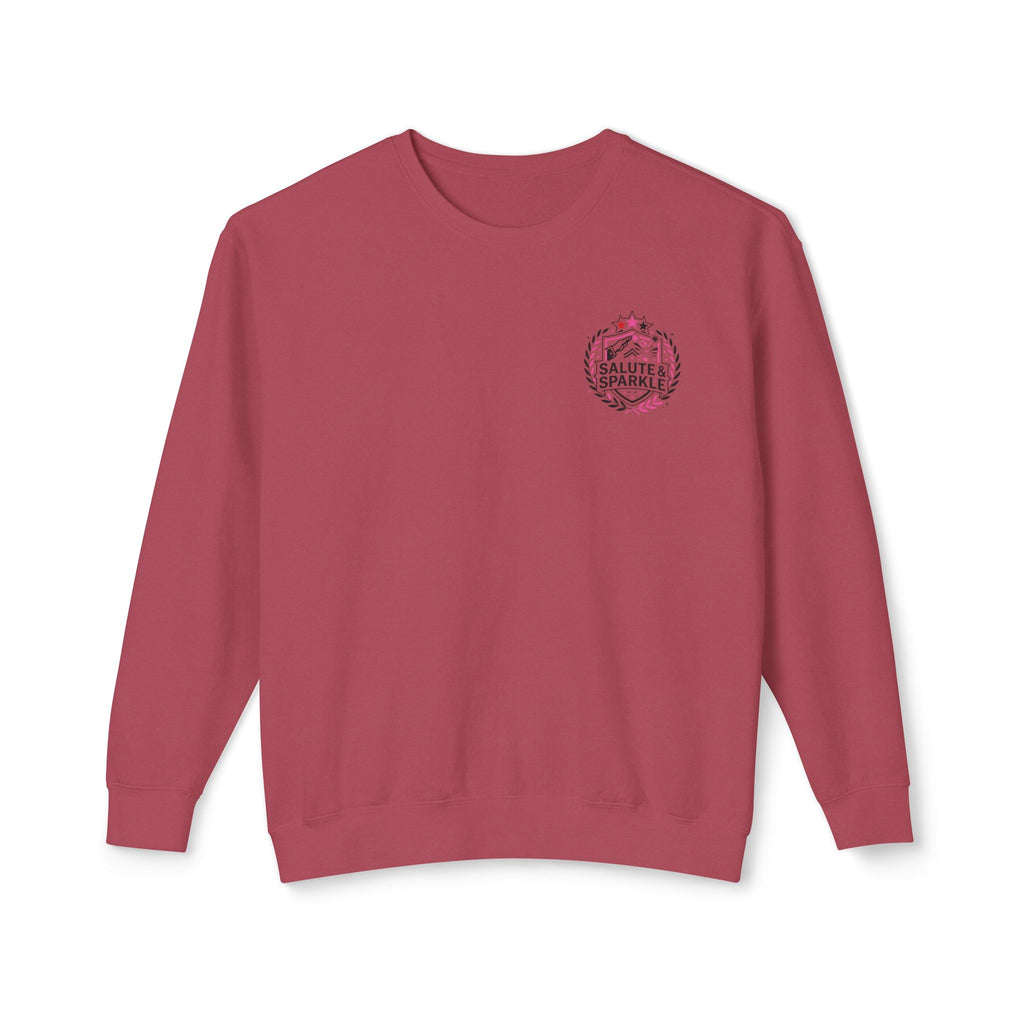 Cheerleader Life Crewneck Sweatshirt — "Eat. Sleep. Cheer. Repeat."