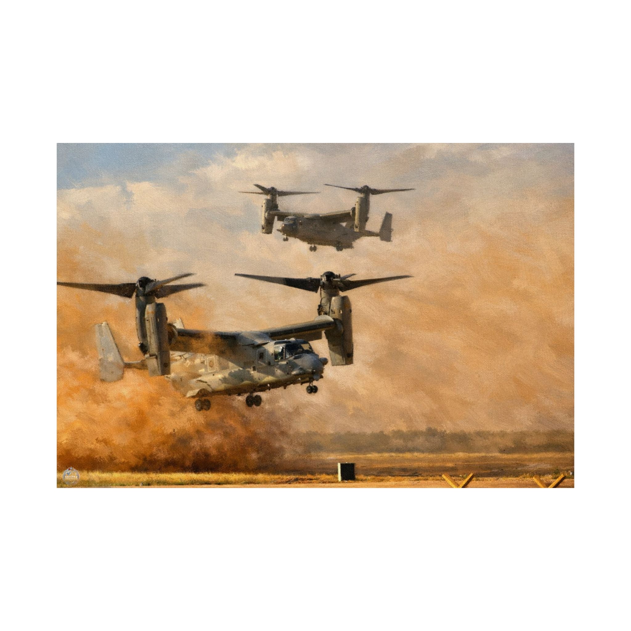 CV-22 Osprey Military Aircraft Satin Poster — Aviation Wall Art Print