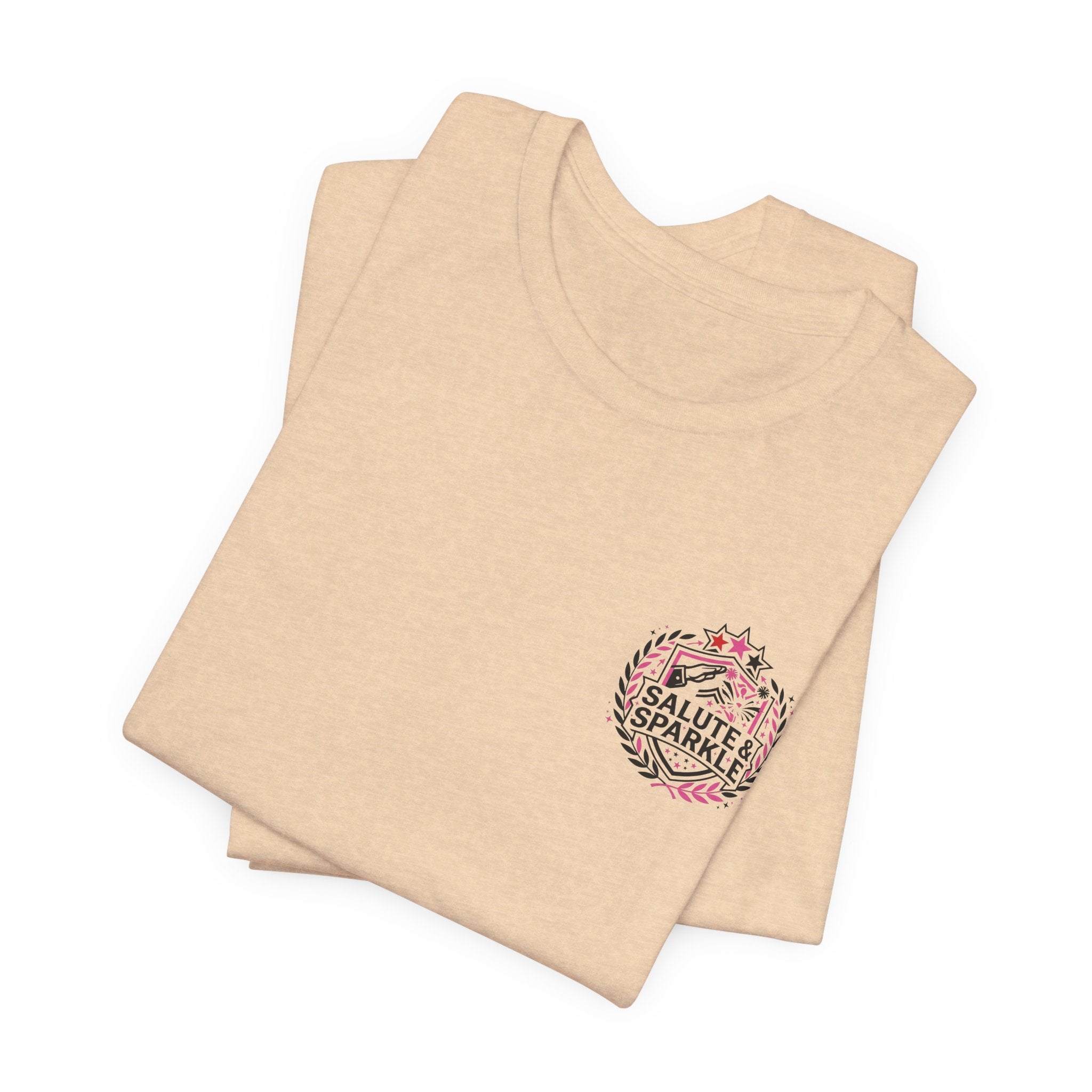 Cheerleader Life Tee — "Eat. Sleep. Cheer. Repeat."