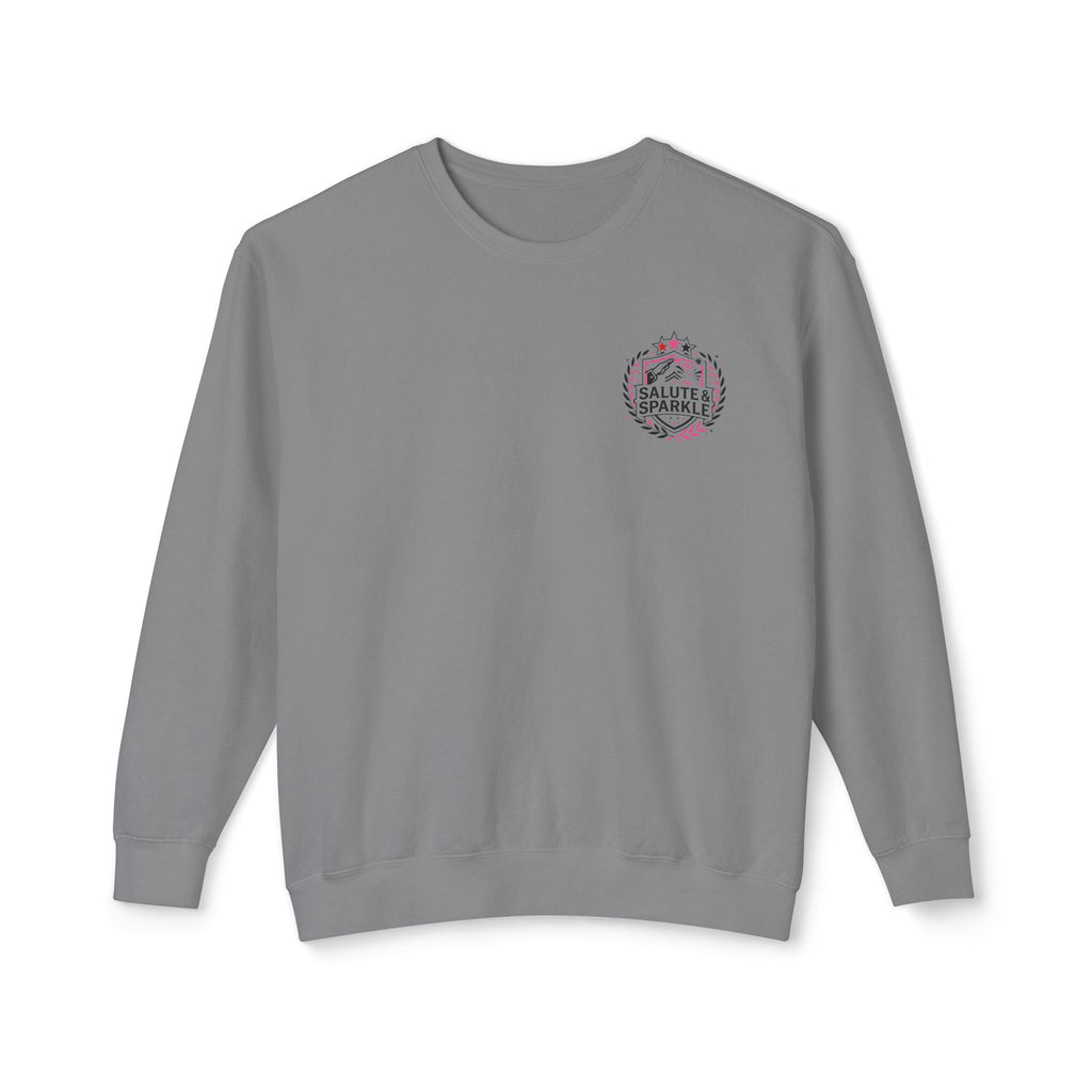 Cheerleader Life Crewneck Sweatshirt — "Eat. Sleep. Cheer. Repeat."