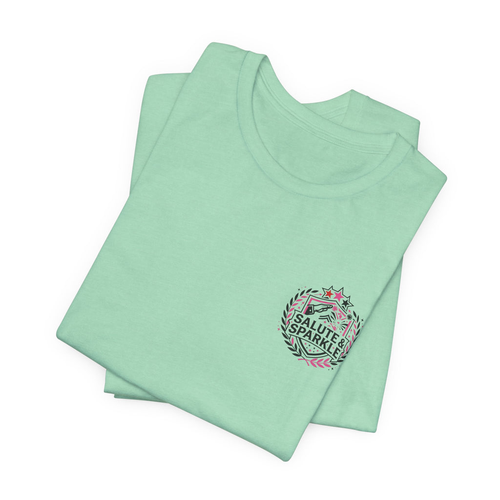 Cheerleader Life Tee — "Eat. Sleep. Cheer. Repeat."